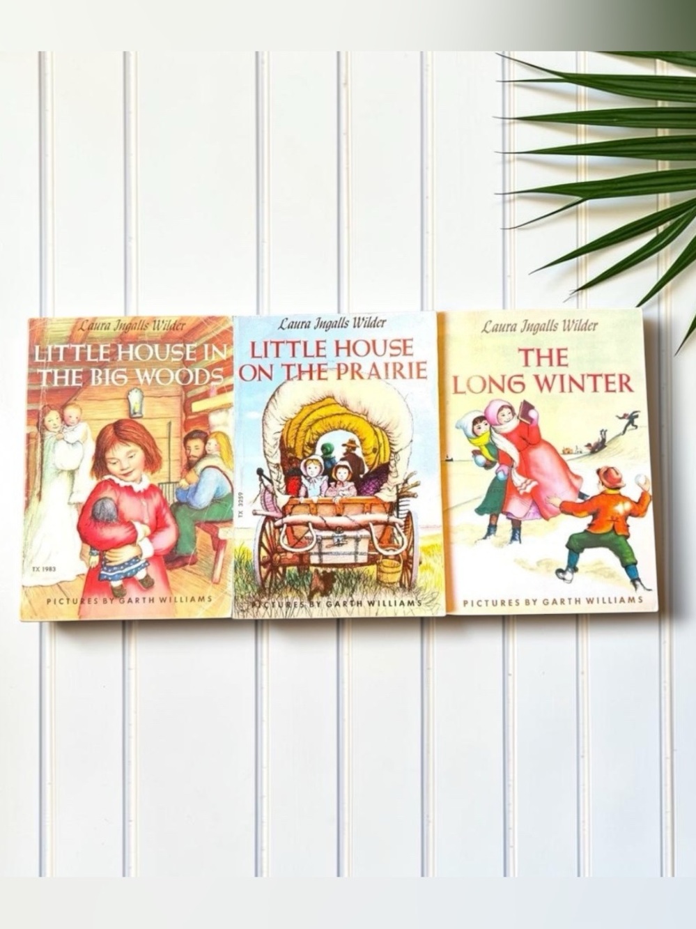 Vintage Little House on the Prairie Paperback Book Lot of 3 Laura Ingalls Wilder